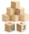3 Inch Wooden Blocks for Crafts, 8Pack 75mm Unfinished Wood Cubes Blocks, Natural Wood Square Blocks, Wooden Cubes for Arts and Crafts and DIY Projects