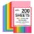 3 otters 200Sheets Construction Paper, Cardstock 8.27″ x 11.7″, 10 Assorted Colors Card Stock Printer Paper 65lb/180GSM, for Printing, DIY Crafts, Classroom Must Haves, Kids School Supplies, Party Dec