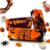 3 Pack Halloween Butter Stick Fidget Squishy, Slow Rising Squeeze Stress Relief Set with Ghost Pumpkin Bat Designs, Soft PU Sensory Desk Decor for Party Favors Classroom Rewards Adults Teens
