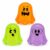 3 Pack Halloween Ghost Squishy Toys, Slow Rising Scented TPR Squeeze Fidgets, Quiet Sensory Toys for Kids Ages 3+, Party Favors, Orange Green Purple