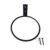 3 Pack Metal Wall Mount Plant Ring Holders, Circular Wall Flower Pot Brackets, Sturdy Hanging Planter Rack for Home, Office, Balcony Indoor Outdoor Decor (6 Inch)