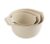 3 Pack Papyrus Beige Mixing Bowl Set, 11.81 Inch 50% RPP Recycled Plastic Stackable Multipurpose Bowls for Baking Cooking Salad Prep