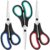 3 Packs Scissors All Purpose, 8 Inch Scissors Bulk Sharp Sewing Fabric Shears for Office Home School Supplies, Stainless Steel Craft Scissor for Adults Teachers, Right/Left Handles Cutting Tools