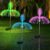 3 Packs Solar Garden Lights, Double-Layer Optical Fiber Jellyfish Decorative Lights, 7 Color Changing Outdoor for Landscape, Patio, Garden, Yard, Lawn, Pathway, IP65 Waterproof