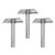 3 Pack Stainless Steel Cork Borer Set Manual Rubber Stopper Punch Tool for Laboratory Experiments