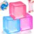 3 Pack Stress Cube Sensory Fidget Toys for Anxiety Stress Relief, Slow Rising Ice Cube Stress Ball Squeeze Toy, Dual Reinforced Leak Proof Design, Classroom Prizes and Party Favors for Adults & Kids