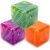 3Pack Stress Cube Squishy Fidget Toys,Slow Rise Stress Balls Sensory Toy for Kids Adults with Autism,Fun Squeeze Squishies for Anxiety Stress Relief Classroom Prize, Holiday & Birthday Gifts