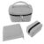 3 Pack Women Cute Seersucker Cosmetic Pouch Sets Large Capacity Stripe