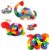3 Pack Wooden Alphabet and Numbers Animal Puzzles Bundle, Double Sided Snake Snail Dinosaur Jigsaw Set for Toddlers, Montessori Educational Toy for Kids Preschool Learning