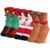 3 Pairs Christmas Fuzzy Socks for Women, Cozy Santa Claus Elk Christmas Tree Slipper Socks, Non-Slip Soft Fleece Indoor Socks for Winter