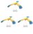 3Pcs Balance Bird Prop, Clear Triangle Stand Classic Gravity Balancing Eagle, Stable Anti-Fall Clear Gravity Principle Demo for Science Teaching