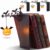3pcs Bookshelf Lights,Library Lantern Mini Bookshelf Lamp,Led Book Shelf Lantern Between Books with Hanging Lantern/Ghost Pendant for Study Reading Corner Home Library (3PCS-C)