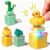 3 Pcs Duck Quacking Fidget Toy Frog Croaking Keyboard Keychain Clicker Fun Portable Lizard Sound Button Anxiety Relief Toy with Colorful Lights for Adult Stress Relief Travel Sensory Stocking Stuffers