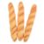 3pcs Funny Bread Shape Ballpoint Pen Orange Plastic Novelty Writing