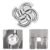 3 PCS Metal Brain Teaser Puzzles Set for Present Gift