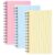 3pcs Mini Spiral Index Cards with Ruled Paper, PP Cover, Easy Tear-off