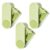 3 Pcs Pencil Sharpeners, Dual Holes Compact Colored Handheld Pencil Sharpener with Lid Crayon Sharpener, Manual Pencil Sharpener Compact for Adults Students School Class Home Office (3 Pack Green)