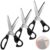 3 PCS Pinking Shears Set, 9.3 in Zigzag Scissors with 3/5/7 mm Serrated Edge, Stainless Steel Wavy Scissors for Crafts for Fabric Leather Paper Cutting DIY Sewing Dressmaking