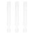 3pcs Portable Drawing Ruler with 2X Magnifier for Accurate Measurement