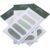 3pcs Portable Sticky Memo Pads Small Adhesive Note Reminder Sticker