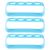 3pcs PVC Test Tube Rack 4 Holes Simple Holder for Laboratory