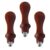 3pcs Retro Solid Wood Wax Stamp Handle for Handmade Sealing Use
