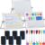 3 Pcs Small Dry Erase White Board with Stand 6 x 8” Double Sided Magnetic Tabletop Whiteboard Mini Dry Erase Easel Board with 8 Markers 6 Magnets 6 Eraser for Drawing Office School Home
