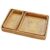 3 Pcs Storage Organizer Baskets, Rattan Serving Tray, Rectangular Rattan Baskets for Storage, Handmade Wicker Baskets