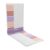 3pcs Weekly Schedule Notepad 52-sheets Purple Paper Metal Planning Pad