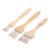 3 Pcs Wooden Handle Art Brush Multi-Head Nylon Hair Paint Brush Artist Beginner Oil Watercolor Acrylic Painting Art Brush