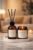 3 Piece Amber Scented Home Fragrance Set: 100ml Reed Diffuser, 100ml Handmade Candle, and Decorative Tray – Vanilla
