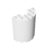 3 Piece Cylinder Half 3 x 6 x 6 with 1 x 2 Cutout, White, Compatible with Lego Parts and Pieces