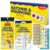 3 Piece Number Alphabet Flash Cards with Reward Stickers, Double Sided Educational Flash Cards for Sequencing,Matching, Colors, Letter Math Flashcards for Preschool Teacher, Autism Learning Materials