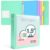 3 Ring Binder 1.5 inch，Cute Binder Organizer with 5 Tab Dividers Fits 175 Sheets of 8.5×11 Paper, Customizable Clear Cover with Inside Pockets,Aesthetic 1.5″ Three Ring Binders for School Office,Green