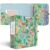 3 Ring Binder 3 Inch, Cute Round Ring Binder with 6 Tab Dividers & Label Stickers, Low Profile Clipboard with Storage, Fashion Binder for School Office Supplies (Cactus Flowers)
