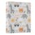 3 Ring Binders Bear Giraffe Elephant 1.5 Inch Round Ring Binders with Pockets Decorative Clipboard Binder Holds 200 Sheets View Binder for Home School Office,1 Pack