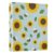3 Ring Binders Bee Sunflower 1.5 Inch Round Ring Binders with Pockets Decorative Clipboard Binder Holds 200 Sheets View Binder for Home School Office,1 Pack