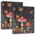 3 Ring Binders Mushroom Butterfly 1.5 Inch Round Ring Binders with Pockets Decorative Clipboard Binder Holds 200 Sheets View Binder for Home School Office,2 Pack