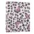 3 Ring Binders Pink Leopard Butterfly 1.5 Inch Round Ring Binders with Pockets Decorative Clipboard Binder Holds 200 Sheets View Binder for Home School Office,1 Pack