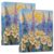 3 Ring Binders Watercolor Lavender Daisy Floral 1.5 Inch Round Ring Binders with Pockets Decorative Clipboard Binder Holds 200 Sheets View Binder for Home School Office,2 Pack