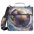 3 Ring Zipper Binder with Shoulder Strap Soccer Ball Purple Galaxy 1.5 Inch Binders Keeper Large Capacity Multi Pockets for School Office Supplies