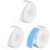 3 Rolls 160 Pcs 12 x 40 mm Thermal Label Paper, White Light Blue Self Adhesive Sticker Tape, Barcode Identification Tag for Niimbot D11 D110 Portable Label Maker, Home and Office Organization