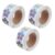 3 Rolls Holographic Flower Reward Stickers for Students Classroom