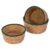 3 Set Seagrass Woven Storage Baskets, Handmade Farmhouse Organizer Bins for Kitchen Pantry Bathroom Counter, Stackable Baskets for Fruits Vegetables & Household Essentials