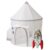 3 Sprouts Rocket Ship Kids Play Tent Space-Themed Playhouse