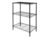 3 Tier Black Wire Storage Rack Adjustable Metal Shelving Unit