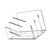 3 Tiered Mail Sorter Letter Tray Acrylic File Stand Space Saving Desk Envelope Organiser for Postcard Bill Invitation Desk File Planner