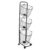 3 Tier Laundry Basket on Wheels, Rolling Metal Hamper for Clothes Sorting