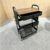 3 Tier Rolling Cart with Drawer and Wooden Table Top, Metal Rolling Storage Cart Organizer on Wheels with DIY Pegboards for Kitchen Bathroom Bedroom Craft Makeup Teacher Art Supplies