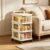 3 Tier Rolling Storage Cart with Drawers, Storage Drawer Carts